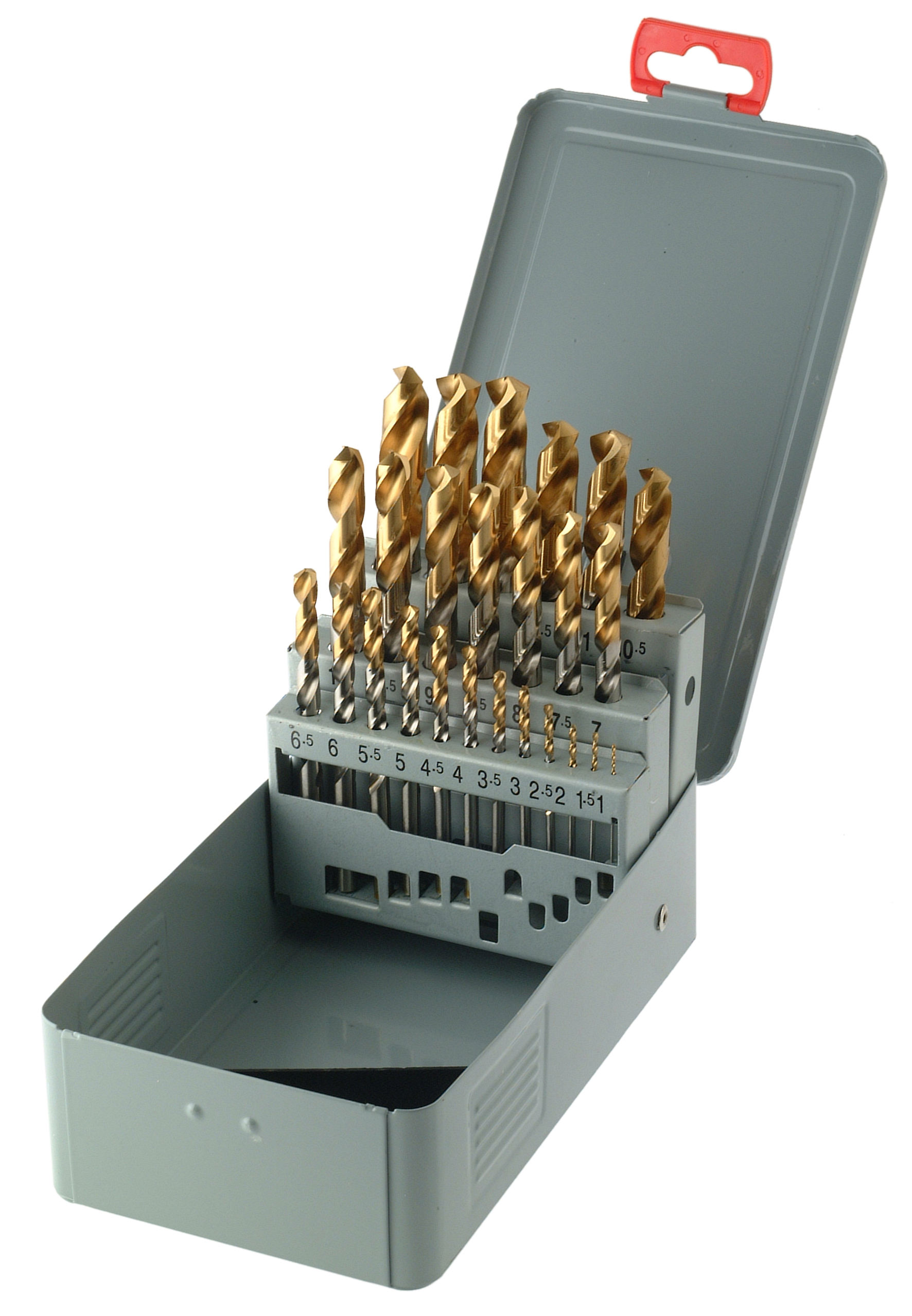 HSSE twist drills in metal cassette