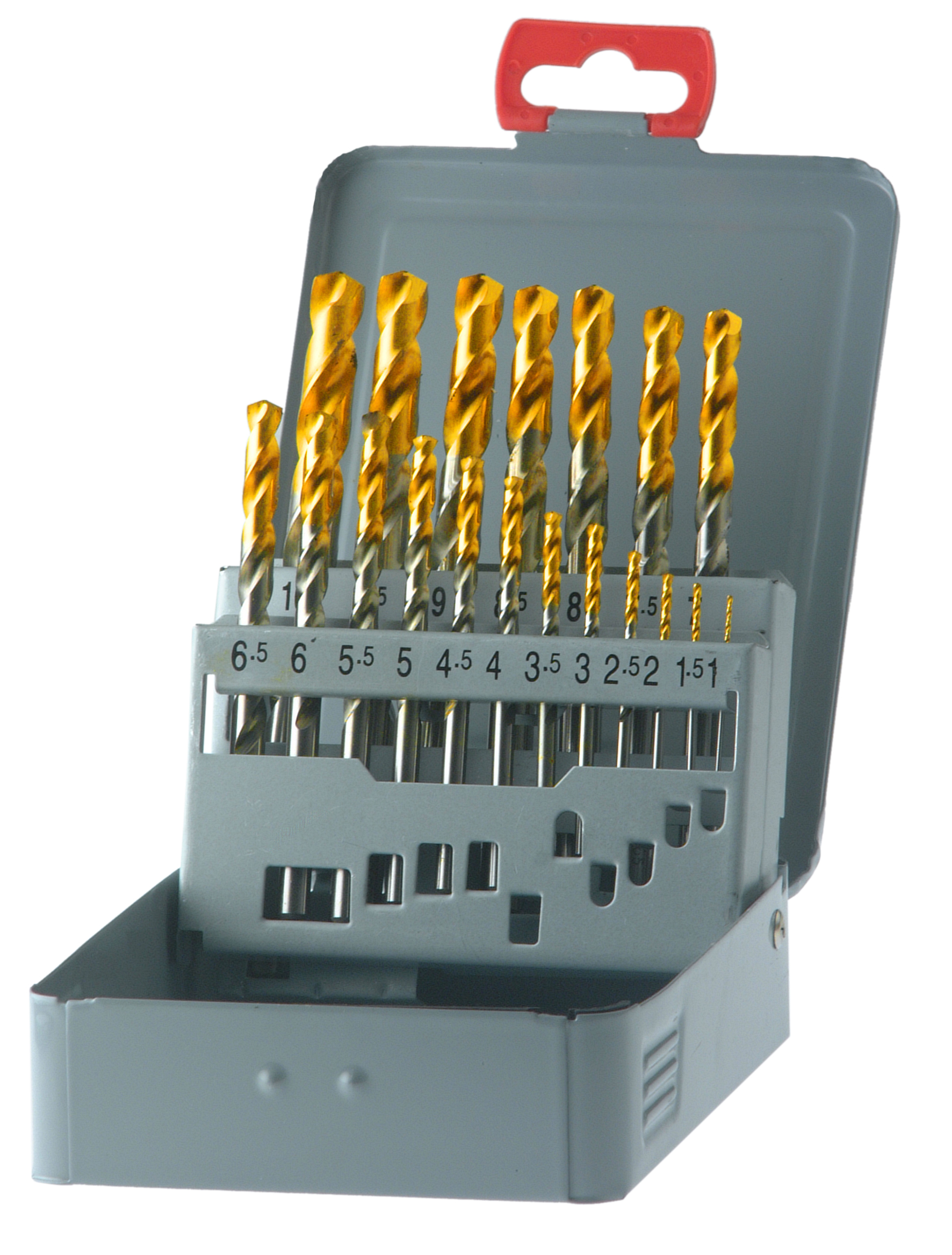 HSSE twist drills in metal cassette